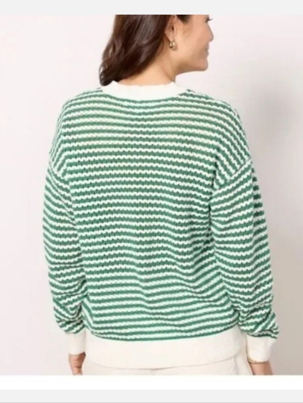 Spiritual Gangster Blake Stripe Crewneck Sweater Medium - Picture 3 of 8